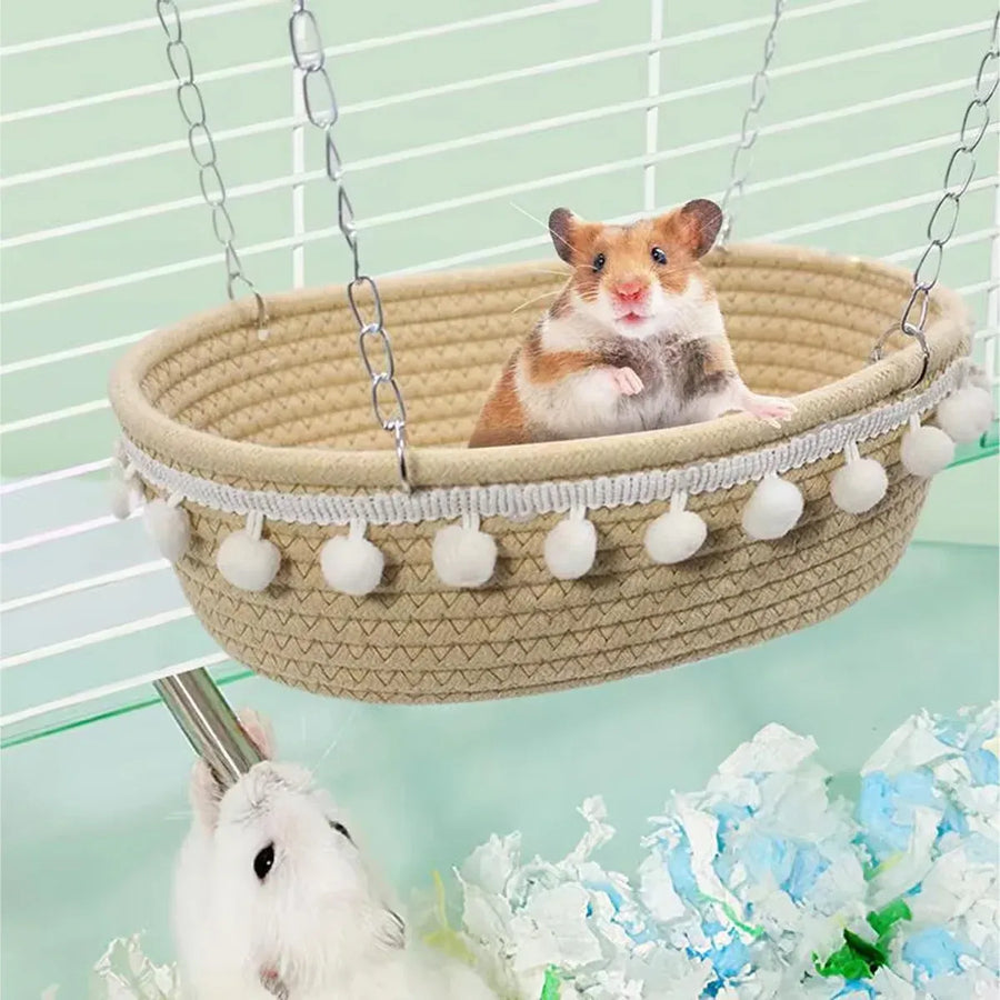 Small Pet Hammock For Hamster Guinea Pig Rat Ferret Cage Hanging Bed Nest