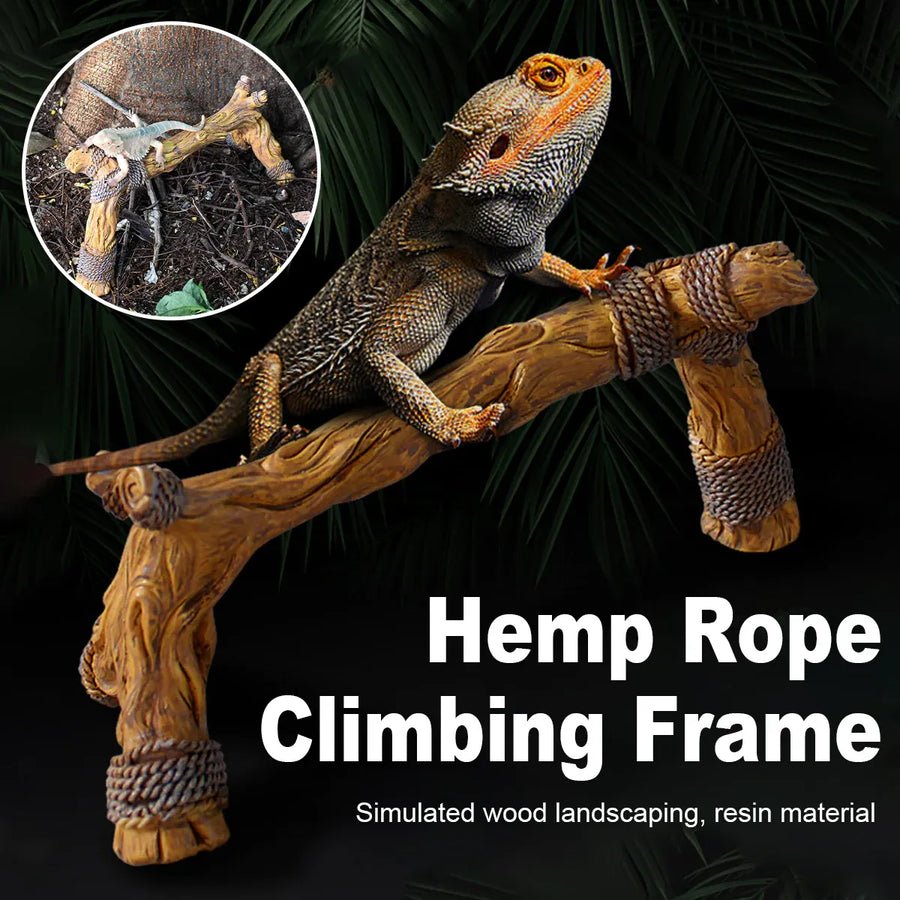Fun Rope Climbing Frame for Pet Tank Landscaping Breeding Tank Decoration