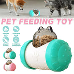Pet Swing Dispensing Toy for Dogs Chew Resistant Interactive Slow Feeding Play - Pink