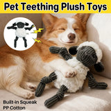 Lamb Shape Pet Chew Toy with Squeaker Soft for Dogs Puppies Play