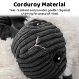 Lamb Shape Pet Chew Toy with Squeaker Soft for Dogs Puppies Play - Rear View