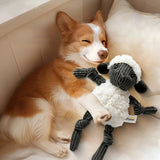 Lamb Shape Pet Chew Toy with Squeaker Soft for Dogs Puppies Play - Extra Image