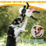 Lamb Shape Pet Chew Toy with Squeaker Soft for Dogs Puppies Play - Extra Image