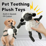 Lamb Shape Pet Chew Toy with Squeaker Soft for Dogs Puppies Play - Extra Image