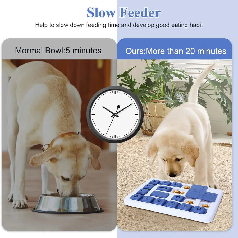 Pet Puzzle Toy Dog Cat Slow Feeder Leaking Sound Making Chew Toy Durable Safe