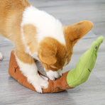 Interactive Pet Sniffing Plush Toy Snail Teething Food Hide Slow Feeder Dog Toy