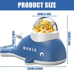Whale Shaped Treat Feeder Slow Feeder For Cat Dog Interactive Self Play Pet Toy