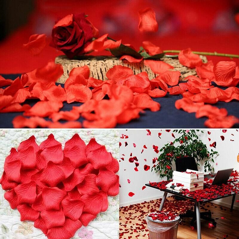 1000 PCS Silk Rose Petals Elegant Wedding or Event Decoration - Light Blue