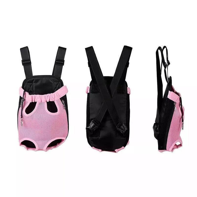S Size Pet Carrier Dog Cat Puppy Front Back Backpack Shoulder Carry Sling Pouch Bag - Navy