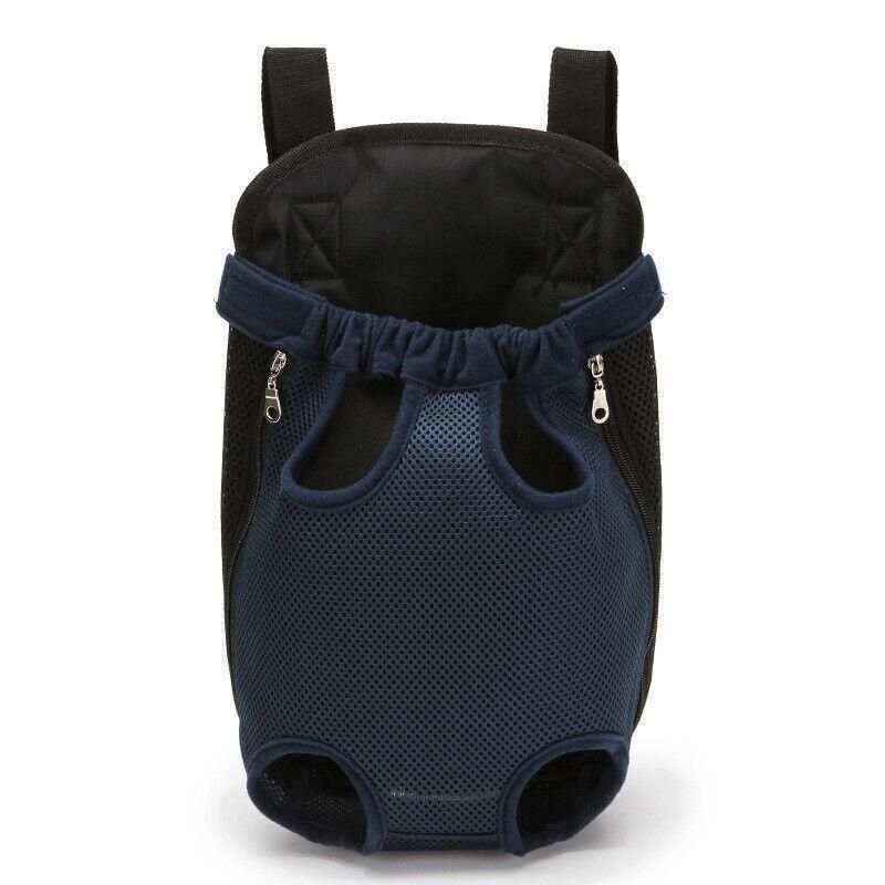 S Size Pet Carrier Dog Cat Puppy Front Back Backpack Shoulder Carry Sling Pouch Bag - Blue