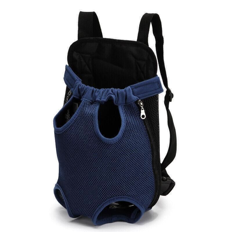 S Size Pet Carrier Dog Cat Puppy Front Back Backpack Shoulder Carry Sling Pouch Bag - Blue