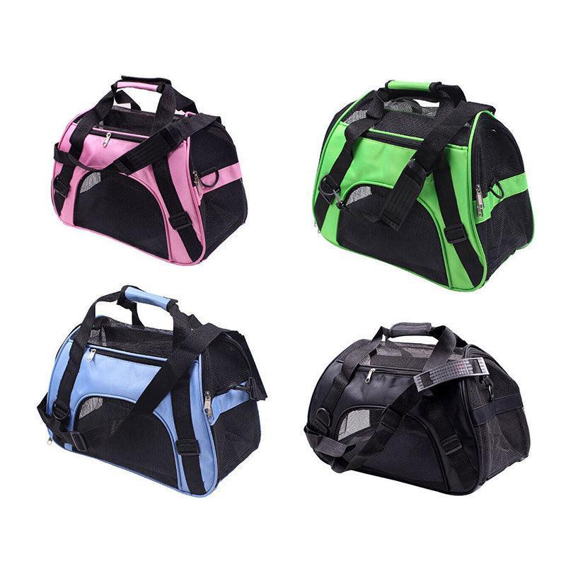 Pet Carrier Bag Portable Large Cat Dog Comfort Tote Travel Bag Airline Approved - Green