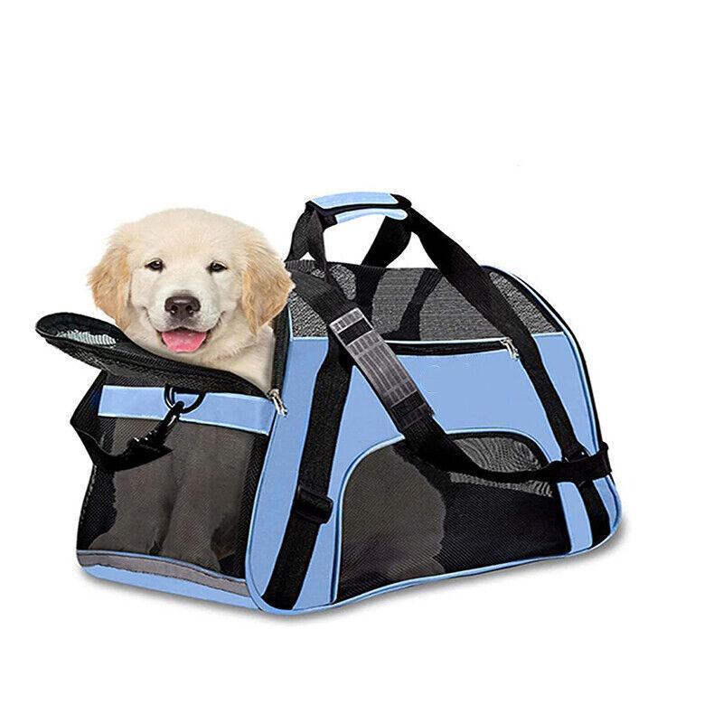Pet Carrier Bag Portable Large Cat Dog Comfort Tote Travel Bag Airline Approved - Green