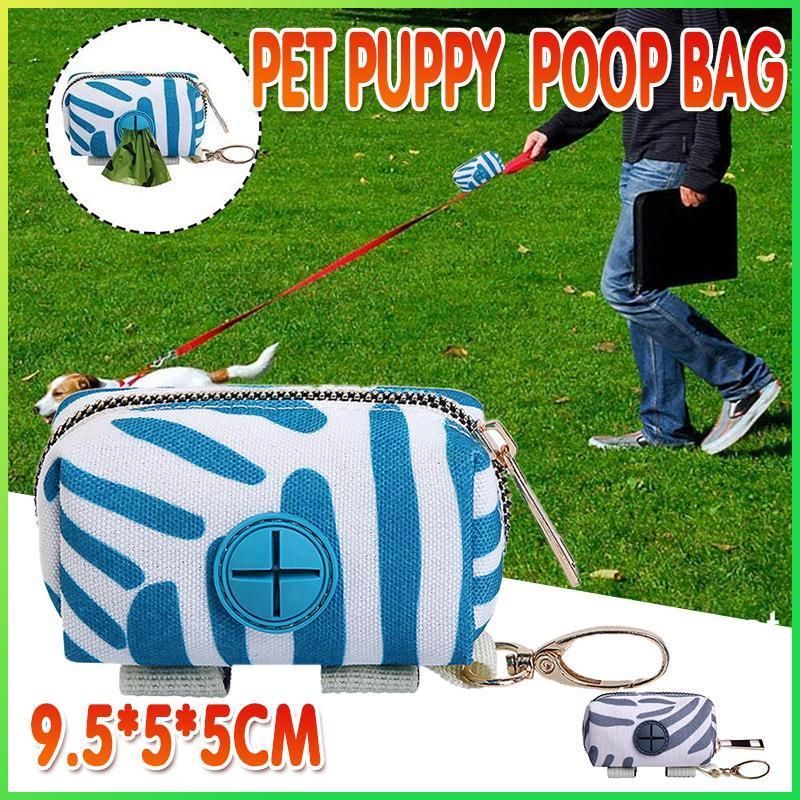 Essential Outdoor Dog Poop Bag Holder for Easy Cleanup - Grey
