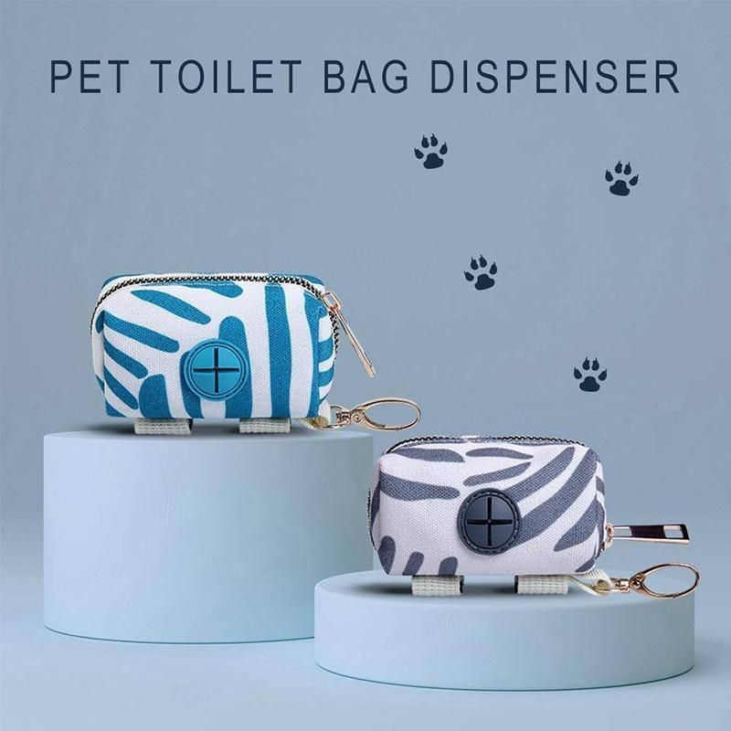 Essential Outdoor Dog Poop Bag Holder for Easy Cleanup - Grey