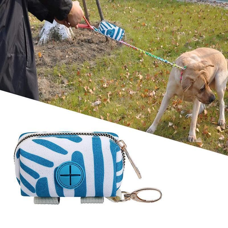 Essential Outdoor Dog Poop Bag Holder for Easy Cleanup - Grey