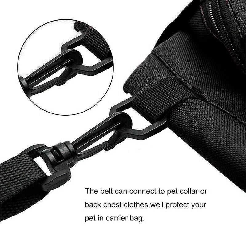 Pet Car Booster Seat Travel Carrier Basket for Cats Dogs with Secure Design - Blue