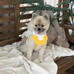 Pet Bandana Bib for Cats and Dogs Triangle Saliva Scarf for Decoration or Daily Use - Honeybee