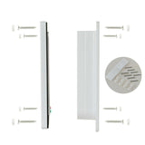 4-Way Safe Lockable Locking Pet Cat Dog Door Brushy Flap Screen L Large Size - 45-Degree Angle