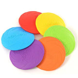 Frisbee Toy for Dogs Outdoor Fetch Training Soft Rubber Pet Flying Disc 18cm - Red - Extra Image