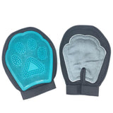 2 in 1 Pet Grooming Glove Deshedding Mitt for Cats and Dogs Hair Removal - Front View