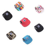 Dog Baseball Cap Outdoor Pet Sun Hat Summer Canvas Visor Puppy S Size - Red