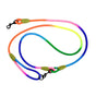 Adjustable Diagonal Dog Walking Leash Hands Free Crossbody Pet Lead Dogs - Colourful