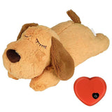 Pet Puppy Cat Soft Plush Toy Heartbeat Sleeping Buddy Dog Behavioral Anxiety Aid - Front View