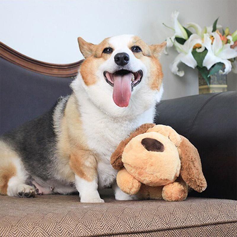 Pet Puppy Cat Soft Plush Toy Heartbeat Sleeping Buddy Dog Behavioral Anxiety Aid