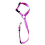 Adjustable Pet Dog Car Clip Lead Harness Strap for Vehicle Travel Restraint Use - Pink