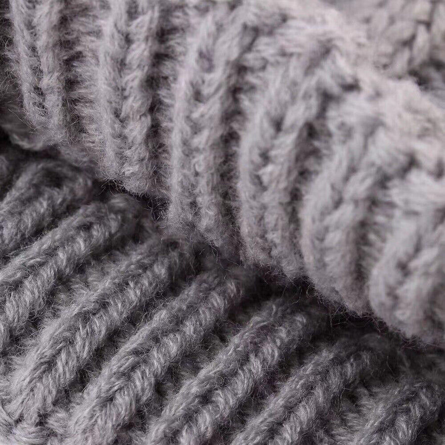 Puppy Dog Jumper Winter Warm Knitted Sweater Pet Clothes Small Dogs Coat Thermal XL - Beige