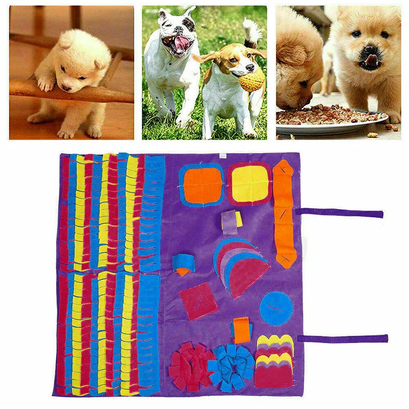 Dog Pet Nose Training Sniffing Pad Toys Blanket Game Feeding Cushion Snuffle Mat