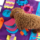 Dog Pet Nose Training Sniffing Pad Toys Blanket Game Feeding Cushion Snuffle Mat - 45-Degree Angle