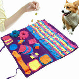 Dog Pet Nose Training Sniffing Pad Toys Blanket Game Feeding Cushion Snuffle Mat - Rear View