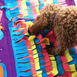 Dog Pet Nose Training Sniffing Pad Toys Blanket Game Feeding Cushion Snuffle Mat - Low Angle