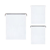 25PCS Portable Travel Shoe Bags Sport Storage Pouch Drawstring Dust Organizer - White-30*35cm - Front View
