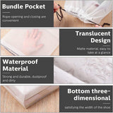 25PCS Portable Travel Shoe Bags Sport Storage Pouch Drawstring Dust Organizer - White-30*40cm