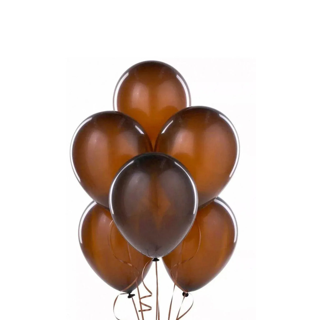 100PCS 10 Inch Latex Balloons Party Decorations Birthday Wedding Balloon Solid Colour - Brown