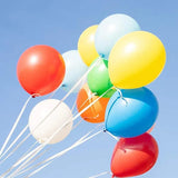 100PCS 10 Inch Latex Balloons Party Decorations Birthday Wedding Balloon Solid Colour - Green - Top-Down View