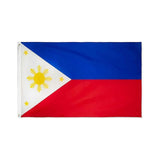 Large Philippines Flag 90 x 150 cm Outdoor Indoor Polyester with Eyelets - Front View