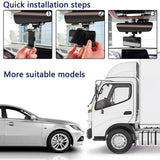 Rear View Mirror Phone Holder 360 Degree Rotation Car Mount for Smartphone - Side View