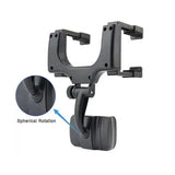 Rear View Mirror Phone Holder 360 Degree Rotation Car Mount for Smartphone - Rear View