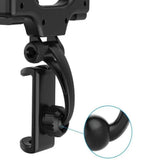 Rear View Mirror Phone Holder 360 Degree Rotation Car Mount for Smartphone - Low Angle