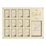 Graduation School Years Photo Frame Collage Gift Keepsake Memory Display Holder - Front View
