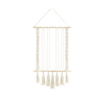 Hanging Photo Display with 30 Wood Clips Macrame Cotton Rope Wall Hanging Picture