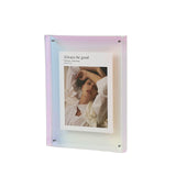 Acrylic Photo Frame Double-Sided Clear Display with Screw Mount ??16x21cm - Transparent