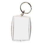 10PCS Clear Acrylic Photo Keyring - DIY Picture Frame Keychain Gifts