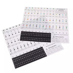 Transparent Keyboard Piano Stickers 88/61/54/49/37 Keys Sticker Note For Learner - Colourful