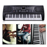 Transparent Keyboard Piano Stickers 88/61/54/49/37 Keys Sticker Note For Learner - Colourful - Top-Down View