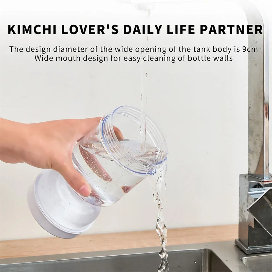 Dry Wet Separation Pickle Jar Airtight Kitchen Preservation Storage Container